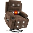 thumbnail image 5 of ChaoLink Power Lift Recliner Chair for Elderly, Oversized Electric Recliner with Heat & Massage, Corduroy Sofa with Cup Holders & Side Pocket, 5 of 5
