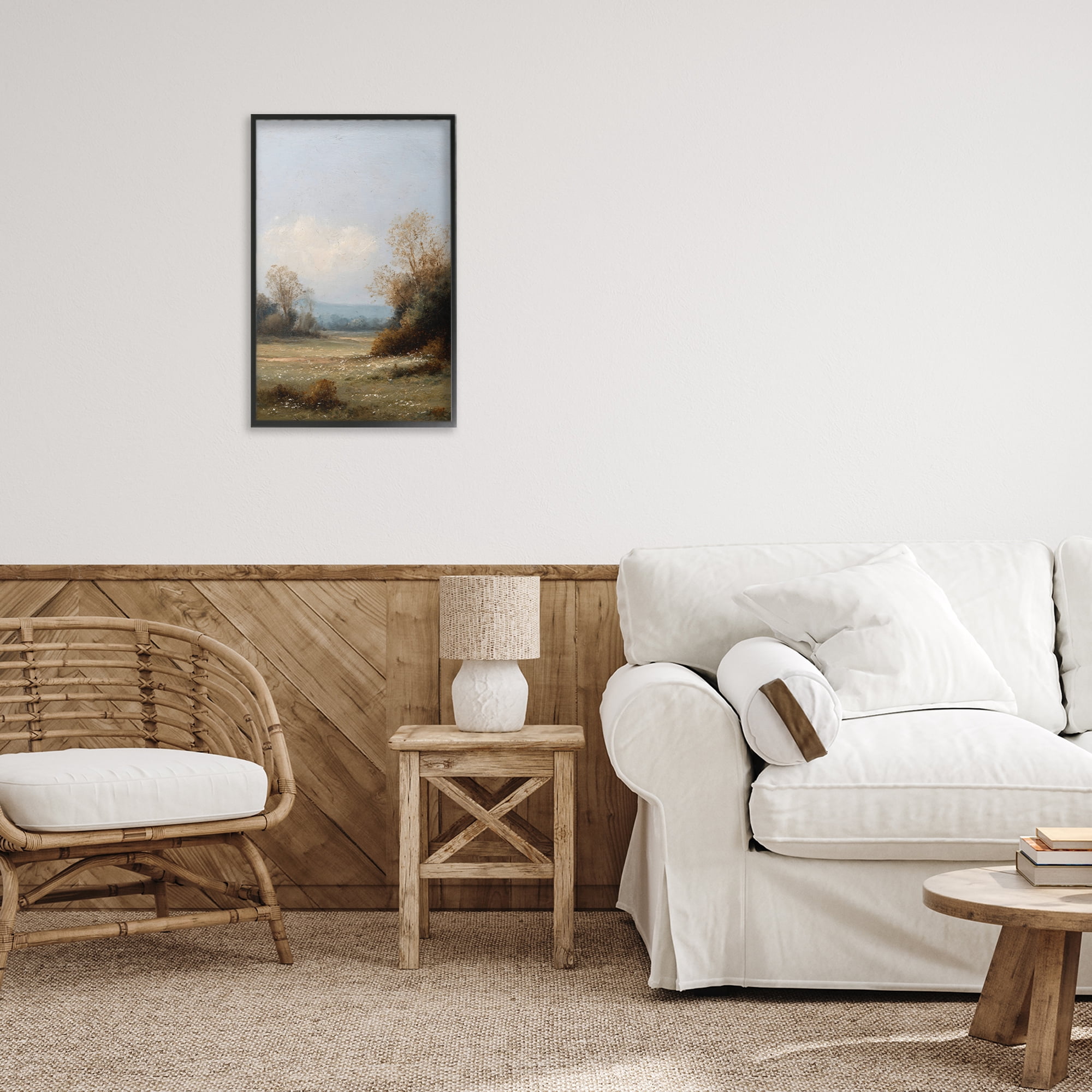 Stupell Industries Silent Little Meadow Black Framed Giclee Art, design by Petal Prints Design