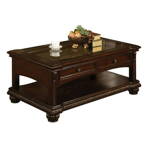 Acme Furniture Coffee Table, Cherry 10322