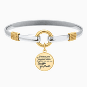 Straighten Your Crown - Two-Tone Bangle Cuff Bracelet Silver Gold Plating