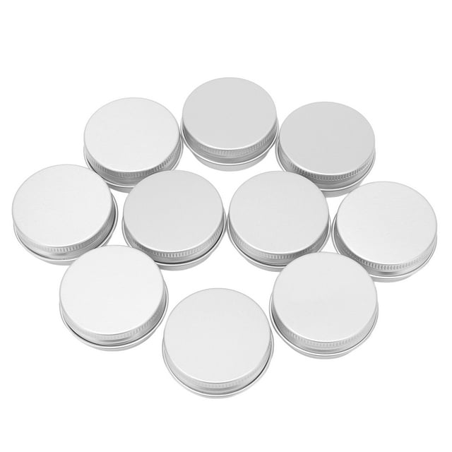 Latas de aluminio redondas, 10 piezas de latas de aluminio, latas de aluminio, latas de aluminio redondas vacías construidas para durar