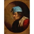thumbnail image 2 of Cornelius David Krieghoff 12x14 Gold Ornate Wood Frame and Double Matted Museum Art Print Titled - Habitant with Blue Tuque and Pipe (1850-1860), 2 of 4