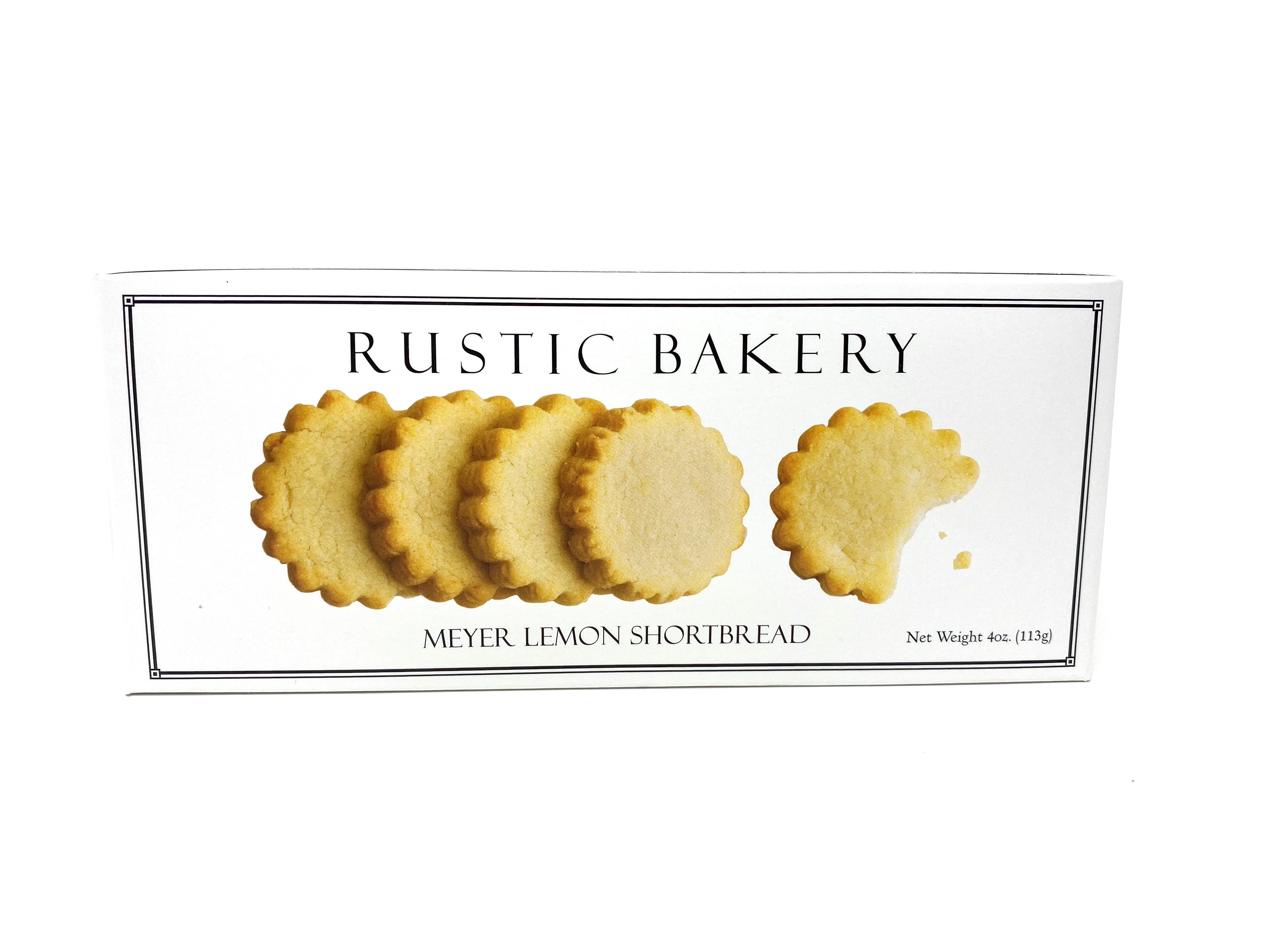 rustic bakery cookies - meyer lemon shortbread (4 ounce)