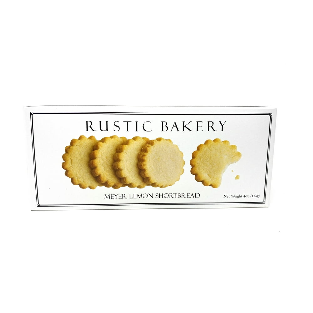 rustic bakery cookies meyer lemon shortbread (4 ounce)