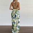 thumbnail image 6 of Hipattires Womens Jumpsuits Wide Leg Formal Sleeveless Backless Floral White Under 15 Jumpsuits for Women Elastic Waist, 6 of 6