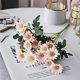 thumbnail image 5 of Ramo de flores artificiales de seda de 1 pieza,manzanilla y crisantemo,decoración para bodas y el hogar,flores pequeñas y frescas artificiales para jarrones y centros de mesa (rosa). Rkxzt, 5 of 9