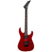 Jackson JS Series Dinky JS11 Electric Guitar - Metallic Red Bundle with Instrument Cable, Strap, Tuner, Picks, and Austin Bazaar Instructional DVD