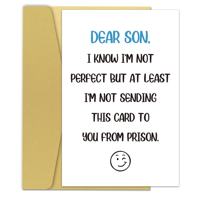 Tarjeta de cumpleaños Zoytonky divertida y humorística para hijo, de parte de sus padres