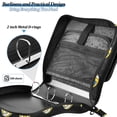 thumbnail image 4 of FORMRS Zipper Binder with Shoulder Strap 2-inch Ring 500 Sheet Capacity File Bag, Black Volleyball Pattern, 4 of 5