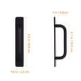 thumbnail image 2 of FRCOLOR  4 Pcs Stick On Cabinet Handles Refrigerator Silver Door Black, 2 of 8