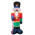 thumbnail image 4 of Maoww 2.4m Inflatable Model Lighted Christmas Inflatable Nutcracker with Hat LED Yard Art Decorat Inflatable Toys for Home, 4 of 6