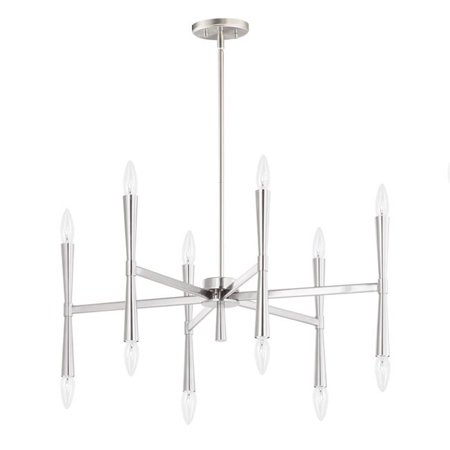 

Maxim 24626SN 29.25 x 11.75 x 29.25 in. Rome-Chandelier Satin Nickel