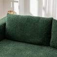 thumbnail image 5 of S-HOME 71 Inch 2-in-1 Convertible Chenille Loveseat Sofa Bed With Armrest And Backrest Pillows For Living Room Bedroom，Green, 5 of 10