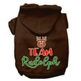 thumbnail image 3 of Christmas Pet Dog  Cat Hoodie Screen Printed, "Team Rudolph", 3 of 10