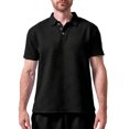 thumbnail image 2 of Kalauyu Mens Short Sleeve Golf Shirts Turn Down Collared with Button Casual Breathable Golf Summer Tops, 2 of 5