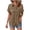 Tops-238Brown, variant on Xdegoge Button Down Shirt for Women Lapel Collar Short Sleeve Work office Casual Loose Fit Dual Pocket Detail Textured Fabric Lightweight Flowy Summer Spring Tops Soft Blouse