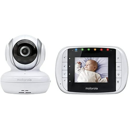 Motorola MBP Series Wireless Video Baby Monitor with Digital Color LCD Screen, Camera Pan, Tilt and Zoom Remotely (MBP-33s Single Camera)
