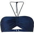 thumbnail image 2 of Zpanxa Womens Swimsuits Women's Summer Mix & Match Plain Bikini Bandeau Top Swimwear Beachwear Plus Size Swimsuit for Women Bathing Suit for Women Dark Blue M, 2 of 3