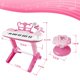 thumbnail image 4 of Piano teclado infantil Barhee de 31 teclas con micrófono y banquito, rosa, 4 of 7