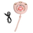 thumbnail image 2 of Calentador de manos eléctrico recargable, mini, a prueba de explosiones, con carga USB, portátil, de bolsillo, con forma de garra, decoración de conejo rosa, 2 of 14