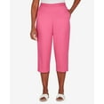 thumbnail image 4 of Alfred Dunner Womens Petite  Embellished Cuff Twill Capri, 4 of 6
