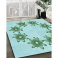 thumbnail image 2 of Ahgly Company Indoor Round Patterned Seafoam Green Area Rugs, 7' Round, 2 of 6