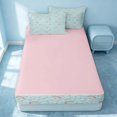 thumbnail image 4 of Erosebridal Cartoon Rainbow Zipper Full Size Comforter Sets with Fitted Sheet and 2 Pillowcases, Kawaii Love Heart Zipper Bedding Set, Pink Reversible, Mint Rainbow, Pink Reversible, 4 of 7