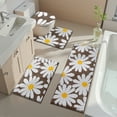 thumbnail image 4 of Bathroom Rugs Sets 4 Piece with Toilet Lid Cover, Non Slip Bathroom Mats Extra Soft Chenille Bath Rugs Absorbent Shaggy Rugs Perfect Plush Mats U-Shaped Toilet Rug and Toilet Cover Kitchen, 4 of 9
