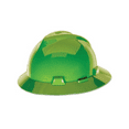 thumbnail image 2 of V-Gard® Protective Hat, Fas-Trac® III, Full Brim Hat, Slotted, Bright Lime Green, 2 of 2