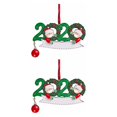 thumbnail image 3 of Naiovety Adorno navideño familia escribible árbol de Navidad estatuilla colgante decoración del hogar regalo 1# 2Conjunto, 3 of 6
