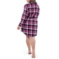 thumbnail image 6 of Fruit of the Loom Women's Beyond Soft Long Sleeve Button Down Flannel Sleepshirt, Sizes S-4X, 6 of 14