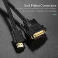 thumbnail image 4 of Cable UGREEN DVI D(24+1) macho a HDMI macho HD 2K bidireccional intercambiable, longitud: 1,5 m, 4 of 4