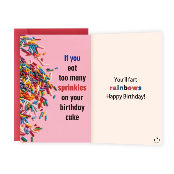 Tarjeta de cumpleaños FSSDAS humorística de doble cara