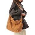 thumbnail image 2 of Sunyuer Large Capacity Canvas Tote Bag for Women, Simple Commuter Shoulder Bag, Trendy Slant Crossbody Bag for Work Shopping, 2 of 7