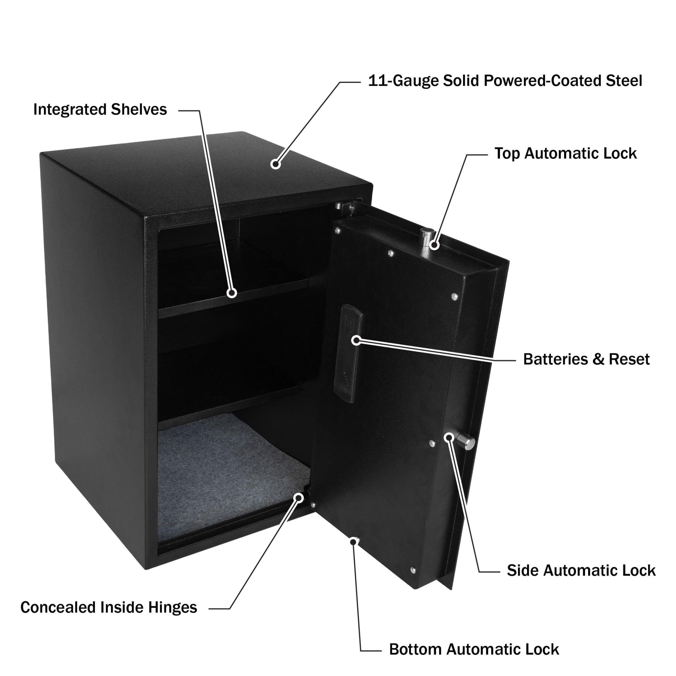 Paragon Safes Digital Safe for Home or Office (Black)