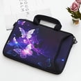 thumbnail image 5 of Richen 11 11.6 12 12.5 13 Pulgadas Laptop/Chromebook/Pc Messenger Bag Tablet Estuche De Viaje Funda Con Asa De Neopreno Con Hombro (Mariposas De 11-13.3 Pulgadas), 5 of 5