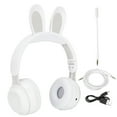 thumbnail image 3 of Kids Wireless Headset,  Ear Headphones Multifunction Long Battery Life Foldable Support Memory Card HD Sereo Sound  For PC For Online Learning For Tablet White, 3 of 8