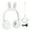 White, variant on M Buder Kids Bluetooth 5.0 Wireless Headphones, Cute Rabbit Ear Folding Over-Ear Headset with LED Lights, Built-in Mic, TF/Aux Support for PC Tablet Online Learning, Pink (8.66 inches / 22 cm)