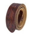 thumbnail image 4 of Gelante Genuine Full Grain Leather Belt Strap Without Belt Buckle. Embossed Brown-S, 4 of 6