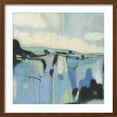 thumbnail image 2 of Art.com Abstract Shades of Blue I Art Print by Tim OToole, Brown Frame Wall Art, 21" x 21", 2 of 5
