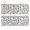 Unicorn and Flower Gray Pattern, variant on Unicorn and Ice Cream Purple Pattern Anti Fatigue Kitchen Rugs Set Of 2, Non Slip Washable Decorative Floor Mats for Sink Laundry and Home Use, 17"x47"