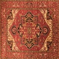 thumbnail image 1 of Ahgly Company Indoor Square Oriental Orange Industrial Area Rugs, 8' Square, 1 of 4