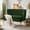 FOREST, variant on Tina's Home Velvet Upholstered Loveseat Sofa with Gold Metal Legs, White Tufted Back Home Bedroom Ivory