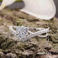thumbnail image 2 of K-KED 925 Silver Filled Ring Fashion Delicate Jewelry Cubic Zircon Women Wedding Ring Sz 6-10-6, 2 of 6