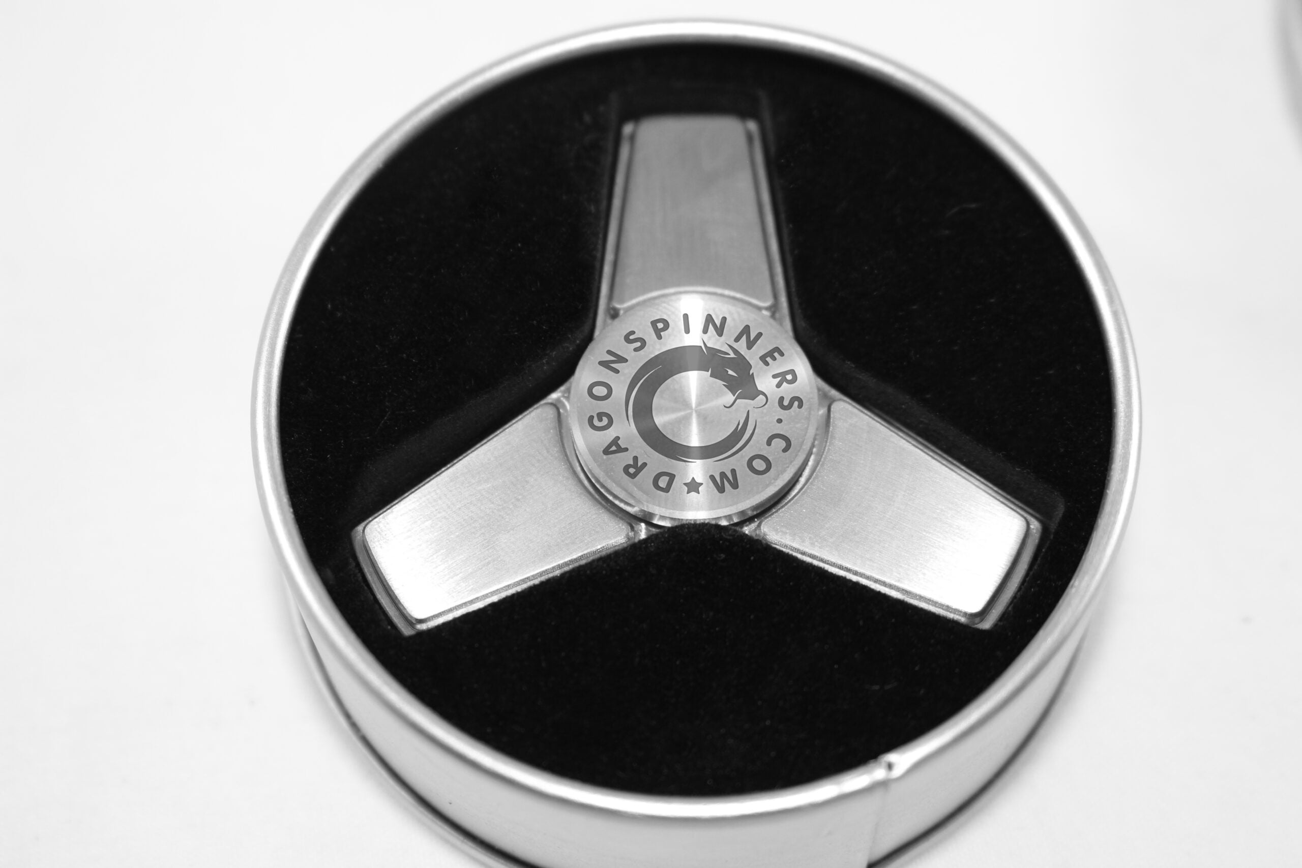D3 Three-Winged Stainless Steel Metal Fidget Spinner – Maximum Spin Time – Precision Crafted – Smooth & Silent Rotation – Stress Relief & Focus Aid