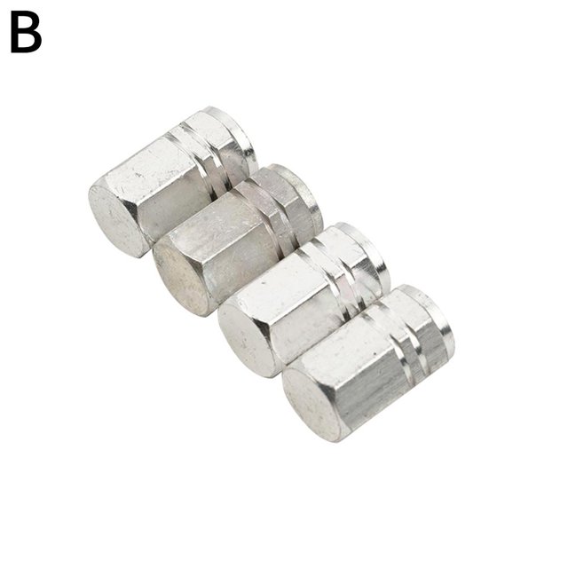 4 Pcs Bouchons de Valve de Pneu de Voiture en Aluminium Anti-Vol