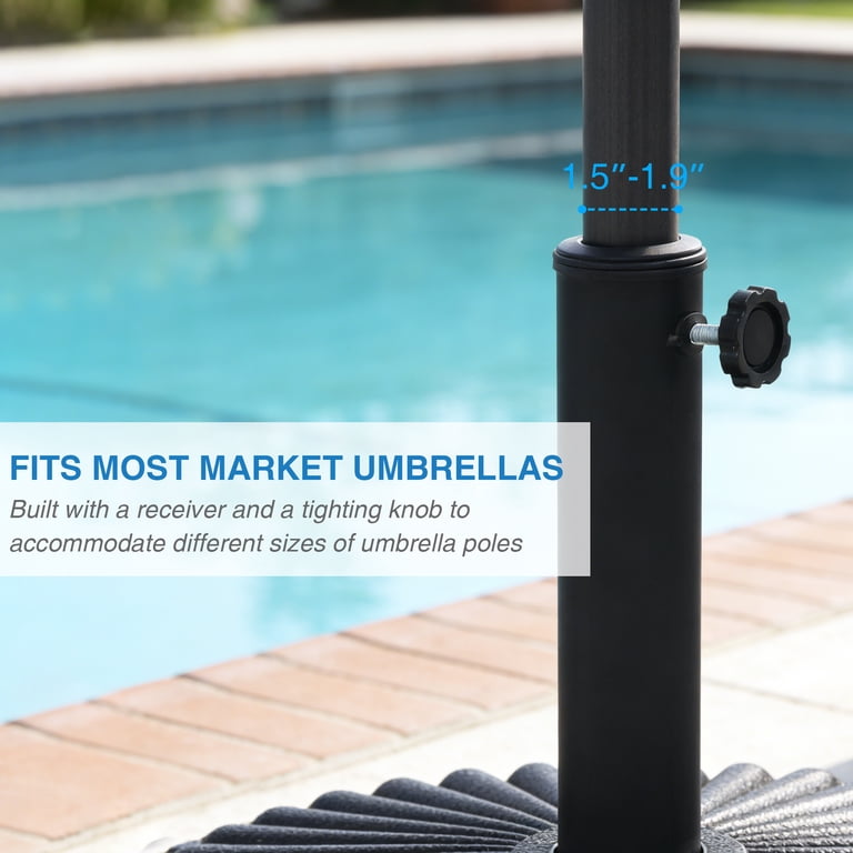 Ultrashades Umbrella Base, 33 lbs, Black photo 7
