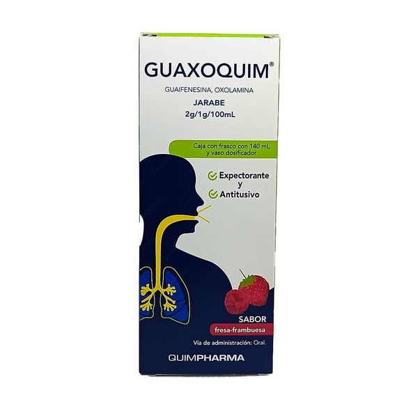 Jarabe Guaxoquim Guaifenesina / Oxolamina 2G/1G / 100ML Con 140 ML