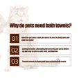 thumbnail image 3 of Toalla De Baño Para Perros Toalla De Microfibra Súper Absorbente Para Mascotas Suministros Para Mascotas Advancent PT002596-07, 3 of 6