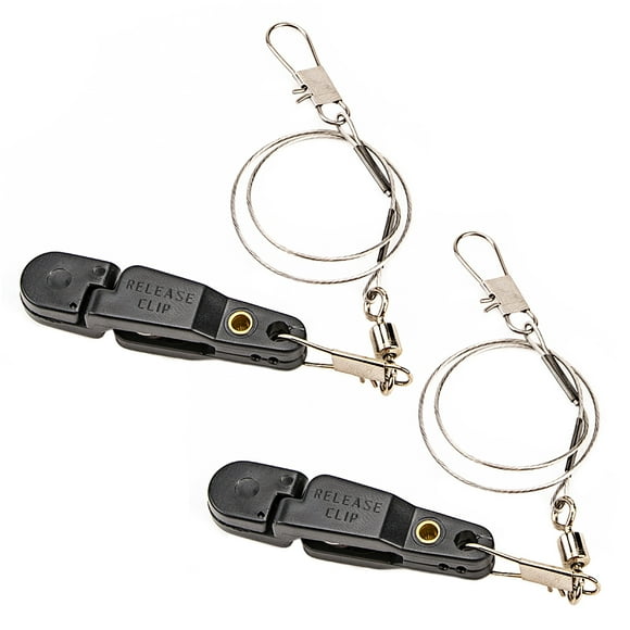 Amdohai 2Pcs Fishing Line Release Snap Release Clip Offshore Planer Downrigger Power Grip